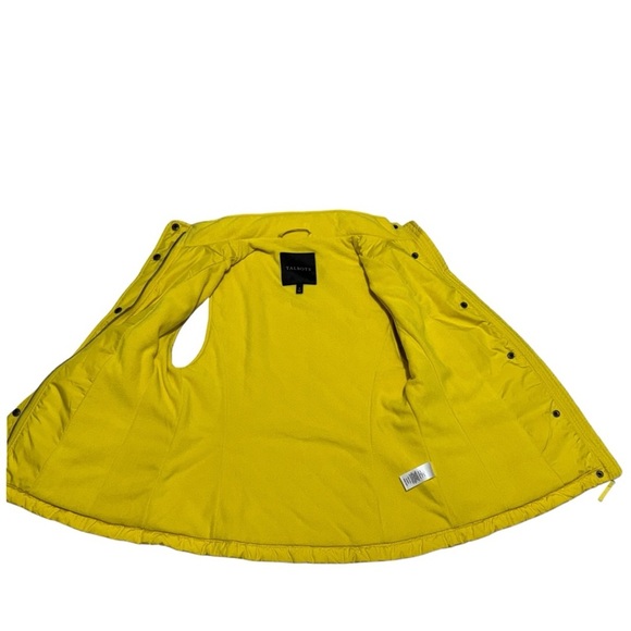 Talbots Yellow Quilted Vest- Fleece Lined Size S - Picture 11 of 12